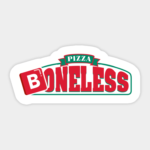 Boneless Pizza B Emoji Sticker by dumbshirts